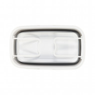 CESTA PLEGABLE GRIS/BLANCA 47,5x27,5x18,5cm 7HOUSE