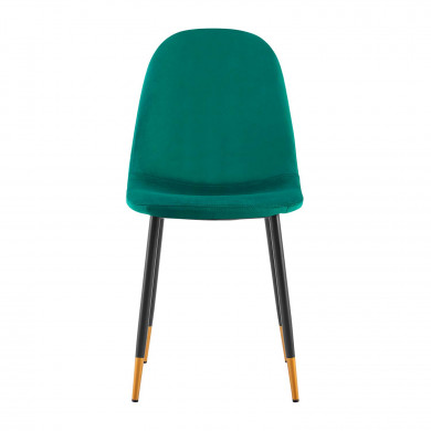 PACK 2 SILLAS COMEDOR TERCIOPELO VERDE 90*51*44CM THINIA HOME PACK 2 SILLAS COMEDOR TERCIOPELO VERDE 90*51*44CM THINIA HOME