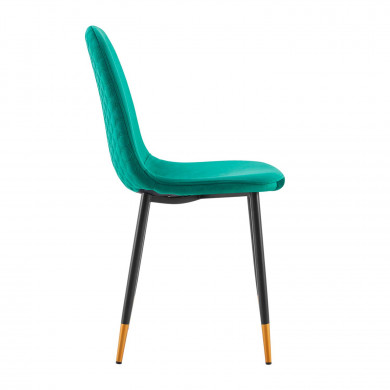 PACK 2 SILLAS COMEDOR TERCIOPELO VERDE 90*51*44CM THINIA HOME PACK 2 SILLAS COMEDOR TERCIOPELO VERDE 90*51*44CM THINIA HOME