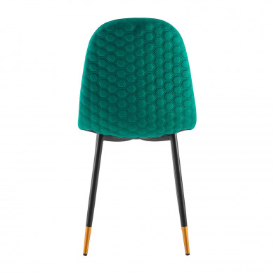 PACK 2 SILLAS COMEDOR TERCIOPELO VERDE 90*51*44CM THINIA HOME PACK 2 SILLAS COMEDOR TERCIOPELO VERDE 90*51*44CM THINIA HOME