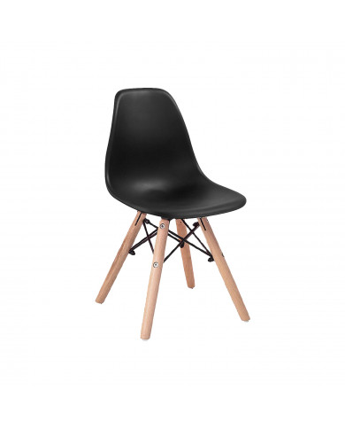 SILLA INFANTIL NEGRA 60X36X31CM THINIA HOME SILLA INFANTIL NEGRA 60X36X31CM THINIA HOME