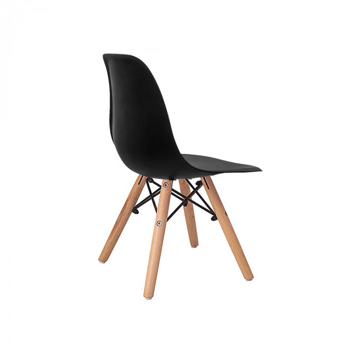 SILLA INFANTIL NEGRA 60X36X31CM THINIA HOME