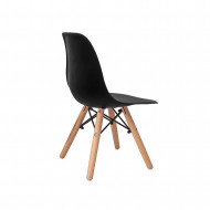 SILLA INFANTIL NEGRA 60X36X31CM THINIA HOME