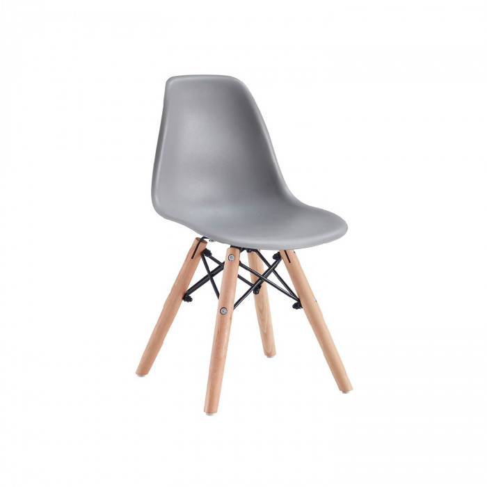 SILLA INFANTIL GRIS 60X36X31CM THINIA HOME