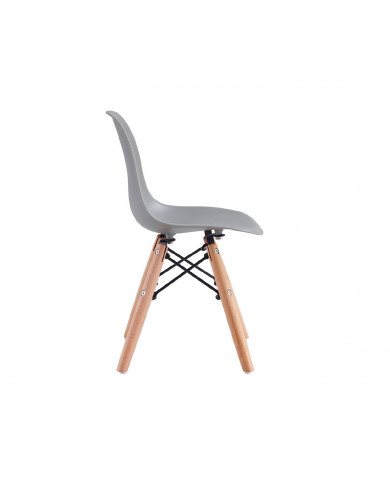 SILLA INFANTIL GRIS 60X36X31CM THINIA HOME