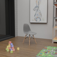 SILLA INFANTIL GRIS 60X36X31CM THINIA HOME