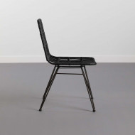 SILLA RATTAN HAWI NEGRA 41.5X56X81CM THINIA HOME