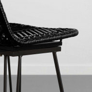 TABURETE RATTAN PAHOA NEGRO 43X52X104CM THINIA HOME