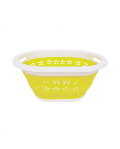 CESTO COLADA PLEGABLE AMARILLO 50x37,5x27cm 7HOUSE