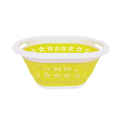 CESTO COLADA PLEGABLE AMARILLO 50x37,5x27cm 7HOUSE CESTO COLADA PLEGABLE AMARILLO 50x37,5x27cm 7HOUSE