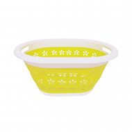 CESTO COLADA PLEGABLE GRIS 60,5x45,5x26,5cm 7HOUSE