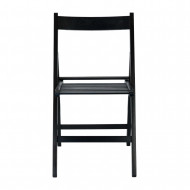 SILLA PLEGABLE HAYA BARNIZADA NEGRA THINIA HOME