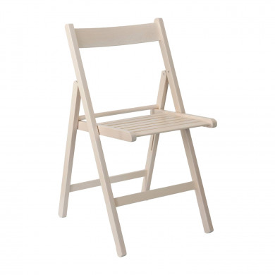 SILLA PLEGABLE HAYA BARNIZADA BLANCA THINIA HOME SILLA PLEGABLE HAYA BARNIZADA BLANCA THINIA HOME