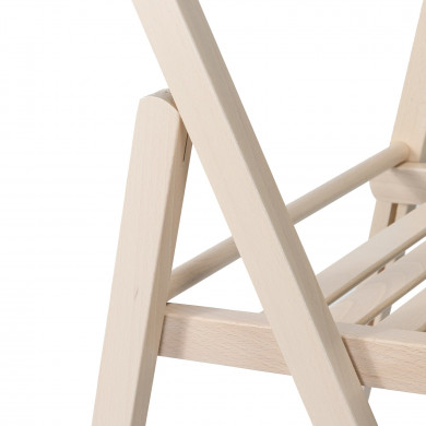 SILLA PLEGABLE HAYA BARNIZADA BLANCA THINIA HOME SILLA PLEGABLE HAYA BARNIZADA BLANCA THINIA HOME