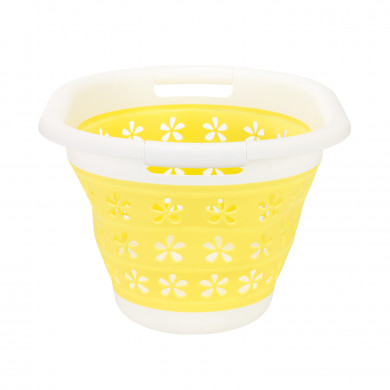 CESTO COLADA PLEGABLE AMARILLO 50x37,5x27cm 7HOUSE CESTO COLADA PLEGABLE AMARILLO 50x37,5x27cm 7HOUSE