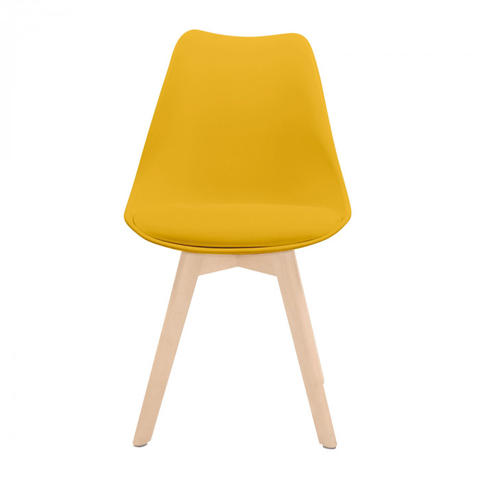 SILLA COMEDOR AMARILLA 83X55X48CM THINIA HOME