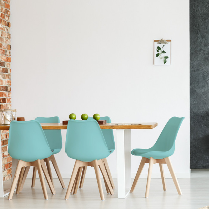 SILLA COMEDOR VERDE MENTA 83X55X48CM THINIA HOME