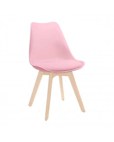 SILLA COMEDOR ROSA 83X55X48CM THINIA HOME