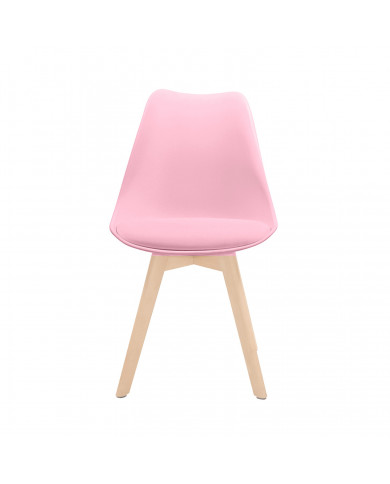 SILLA COMEDOR ROSA 83X55X48CM THINIA HOME