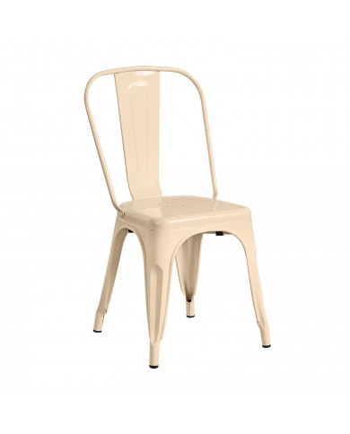 SILLA METÁLICA STRONG CREMA 54X45X85CM THINIA HOME