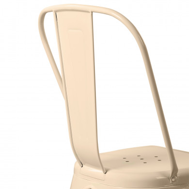 SILLA METÁLICA STRONG CREMA 54X45X85CM THINIA HOME