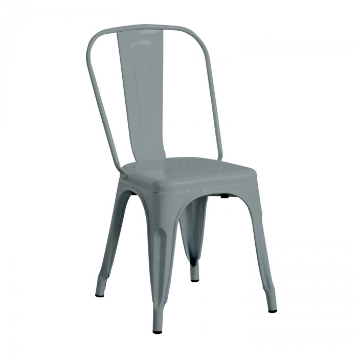 SILLA METÁLICA STRONG GRIS 54X45X85CM THINIA HOME