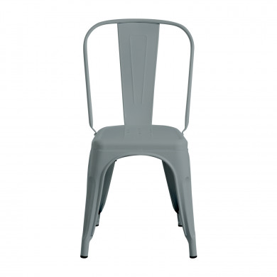SILLA METÁLICA STRONG GRIS 54X45X85CM THINIA HOME