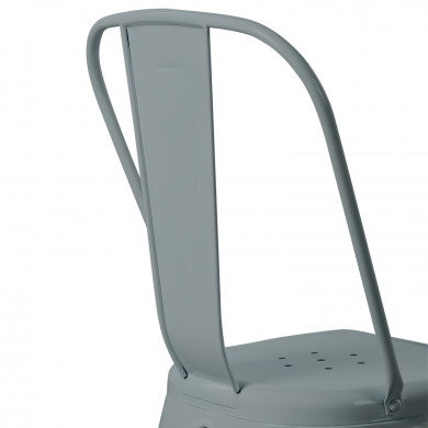 SILLA METÁLICA STRONG GRIS 54X45X85CM THINIA HOME