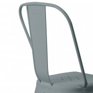 SILLA METÁLICA STRONG GRIS 54X45X85CM THINIA HOME