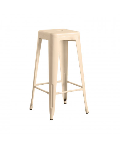 TABURETE METÁLICO STRONG CREMA 43X43X77CM THINIA HOME