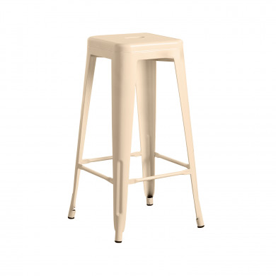 TABURETE METÁLICO STRONG CREMA 43X43X77CM THINIA HOME