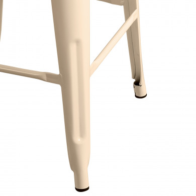 TABURETE METÁLICO STRONG CREMA 43X43X77CM THINIA HOME