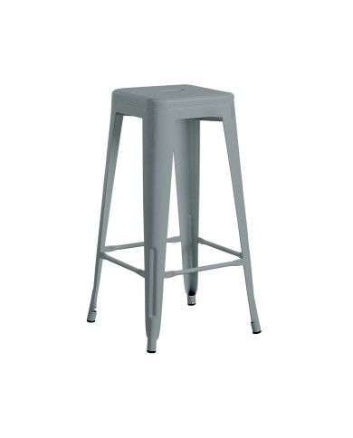 TABURETE METÁLICO STRONG GRIS 43X43X77CM THINIA HOME