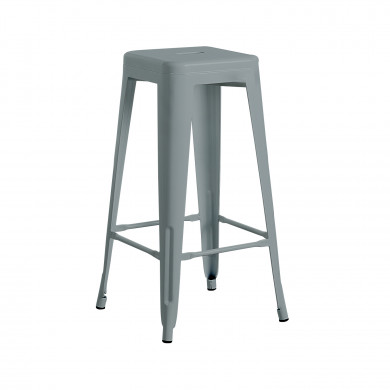 TABURETE METÁLICO STRONG GRIS 43X43X77CM THINIA HOME