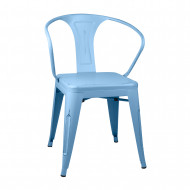 SILLA METÁLICA STRONG VINTAGE NARANJA 49X50X74CM THINIA HOME