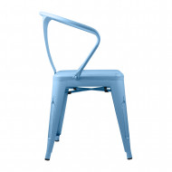 SILLA METÁLICA STRONG VINTAGE AZUL 49X50X74CM THINIA HOME