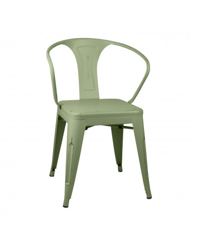 SILLA METÁLICA STRONG VINTAGE VERDE 49X50X74CM THINIA HOME