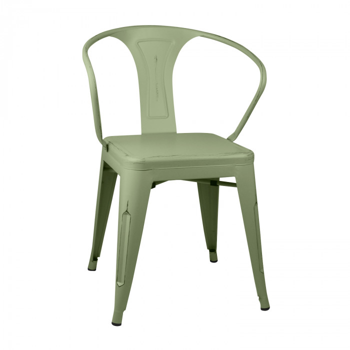 SILLA METÁLICA STRONG VINTAGE VERDE 49X50X74CM THINIA HOME