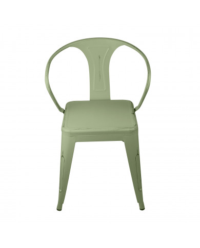 SILLA METÁLICA STRONG VINTAGE VERDE 49X50X74CM THINIA HOME