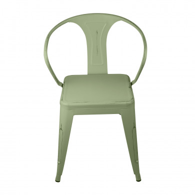 SILLA METÁLICA STRONG VINTAGE VERDE 49X50X74CM THINIA HOME SILLA METÁLICA STRONG VINTAGE VERDE 49X50X74CM THINIA HOME