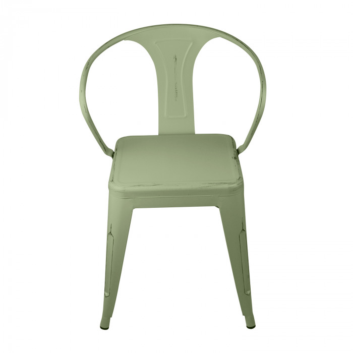 SILLA METÁLICA STRONG VINTAGE VERDE 49X50X74CM THINIA HOME