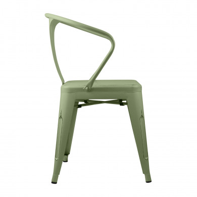 SILLA METÁLICA STRONG VINTAGE VERDE 49X50X74CM THINIA HOME SILLA METÁLICA STRONG VINTAGE VERDE 49X50X74CM THINIA HOME
