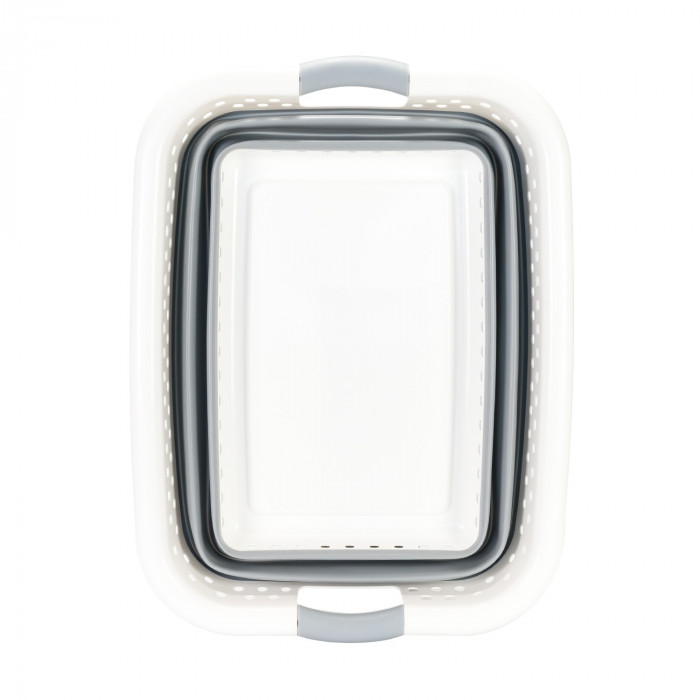 CESTO COLADA PLEGABLE GRIS 60,5x45,5x26,5cm 7HOUSE