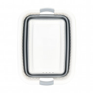 CESTO COLADA PLEGABLE GRIS 60,5x45,5x26,5cm 7HOUSE