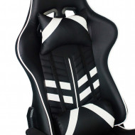 SILLA GAMING NEGRA/BLANCA 68X50X125-135CM 7HOUSE