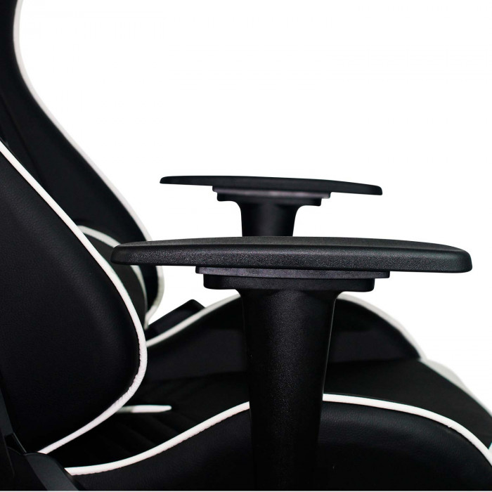 SILLA GAMING NEGRA/BLANCA 68X50X125-135CM 7HOUSE