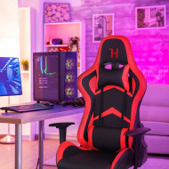 SILLA GAMING NEGRA/ROJA 68X50X125-135CM 7HOUSE