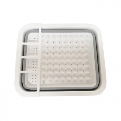 ESCURREPLATOS PLEGABLE GRIS/BLANCO 36,5x31x12,5cm 7HOUSE ESCURREPLATOS PLEGABLE GRIS/BLANCO 36,5x31x12,5cm 7HOUSE