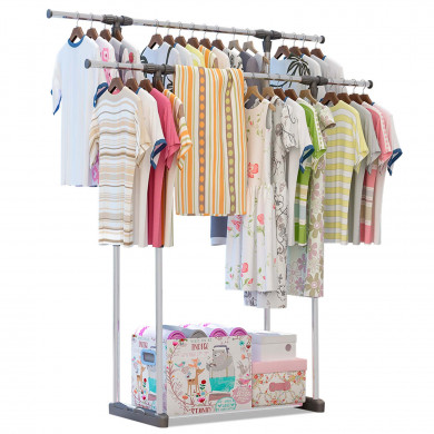 PERCHERO DOBLE EXTENSIBLE (74-172)X41X(80-157)CM 7HOUSE PERCHERO DOBLE EXTENSIBLE (74-172)X41X(80-157)CM 7HOUSE