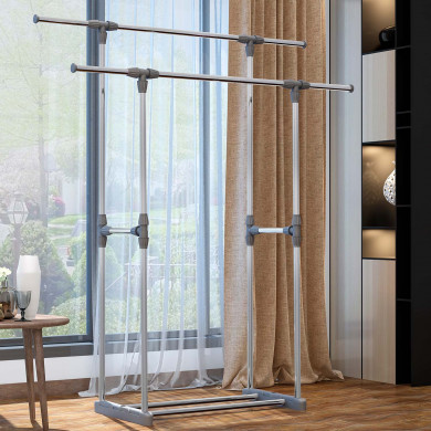 PERCHERO DOBLE EXTENSIBLE (74-172)X41X(80-157)CM 7HOUSE PERCHERO DOBLE EXTENSIBLE (74-172)X41X(80-157)CM 7HOUSE